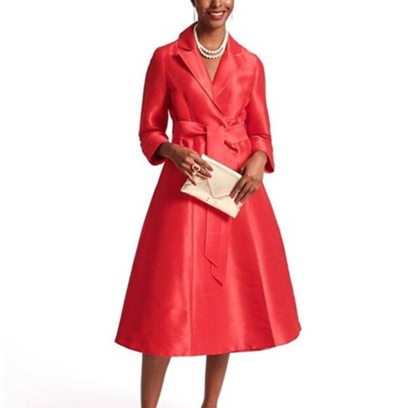 Frances Valentine Lucille Dress Red - Picture 1 of 5